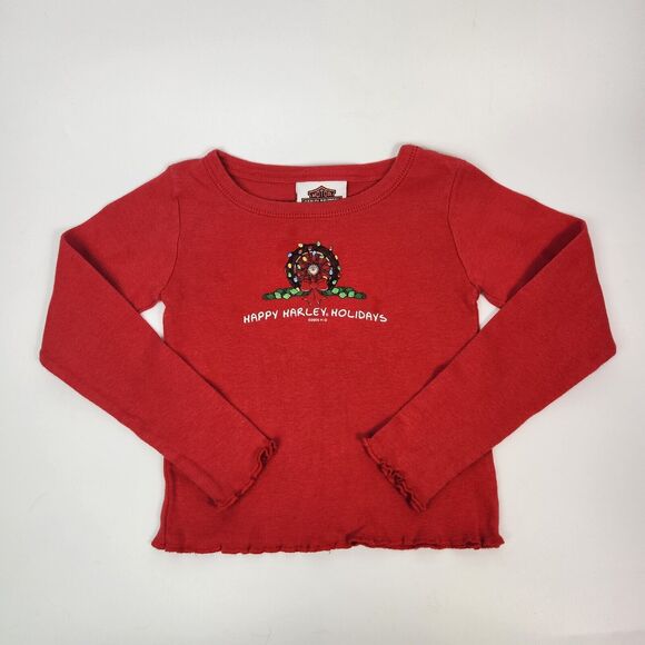 Kids Harley Davidson Christmas Motorcycle Biker Core Mob Wife Punk Holiday Event - Picture 1 of 8